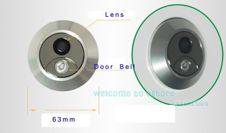 LCD Digital Video Door Viewer Doorbell Security Camera 3 X Zoom 