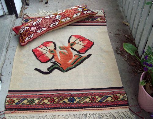 Hand MADE Turkish RUG Bolster PILLOW Wall TURKEY Kilim  