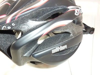 Giro Athlon Black/Red Flames Bicycle Helmet MEDIUM New  