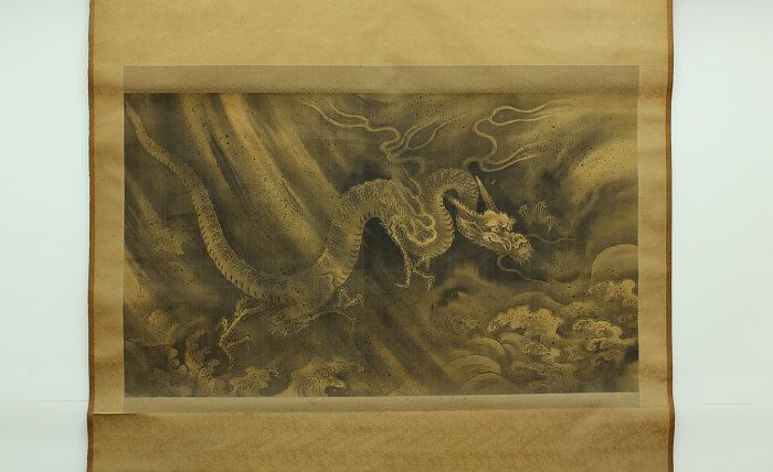 WAJIN1047 Japanese hanging big scroll DRAGON  