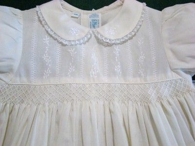 FELTMAN BROTHERS SMOCKED MAIZE DRESS W/BLOOMERS~3M,6M,9M~NWTS  