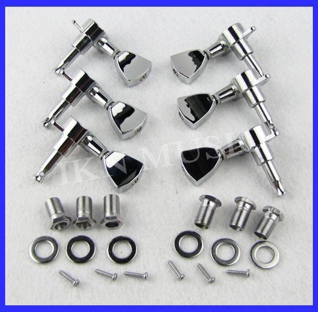 Set New Metal Chrome Tuning Peg Machine Head Guitar parts  