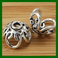 HIZE BB124 Bali Sterling Silver 4 FILIGREE LARGE BEAD Caps 12mm  