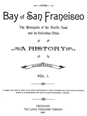 1892 Genealogy & History of San Francisco California CA  