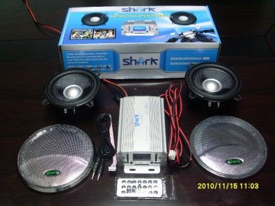 600 watt motorcycle yacht audio music system w/ 5 spks  