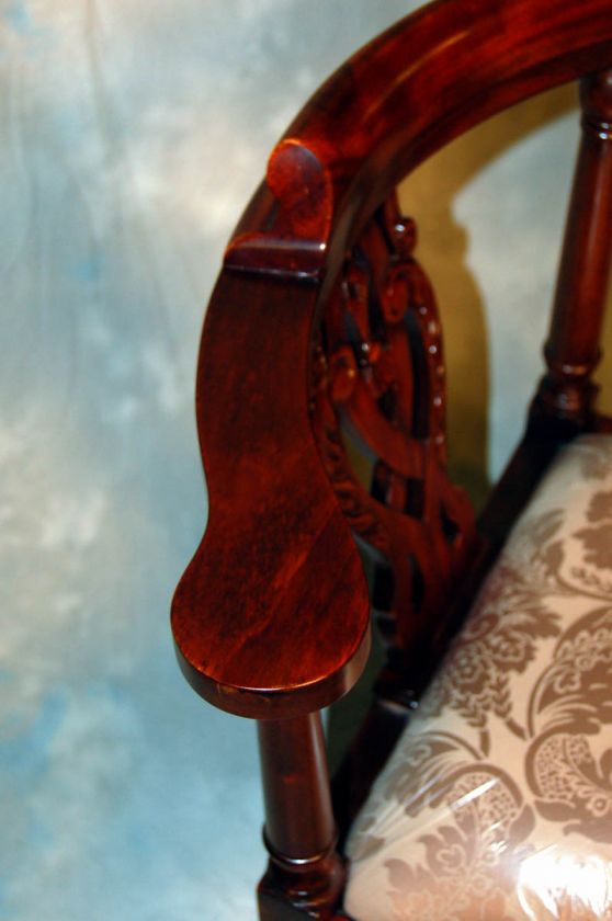 Classic Mahogany Sword Corner Chair  