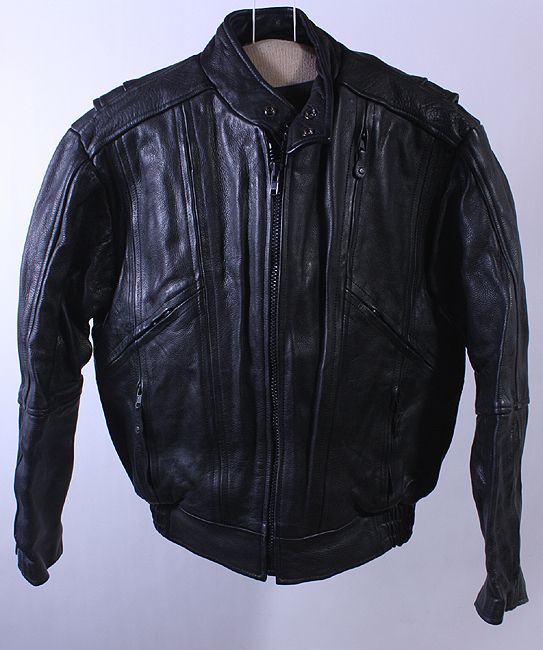 VTG UNIK SOFT LEATHER MOTORCYCLE/CAFE RACER JACKET   38  