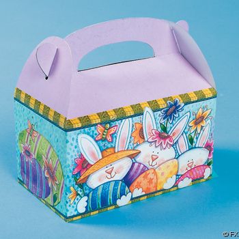 12 pcs Cardboard Easter Treat Boxes (37708)  