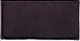 BLANK Patch 4x2 BLACK Back BLACK Edges Heat Sealed Back  