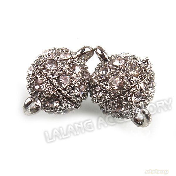   Rhinestone Tips Strong Magnetic Clasps Jewelry Finding 15mm  