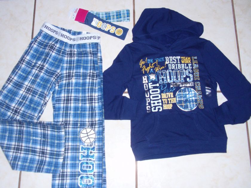 GIRLS JUSTICE 6 HOODY,PANTS,HEADBAND BASKETBALL RTL$60  