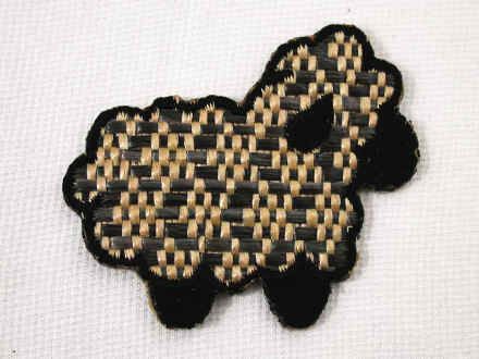 Woven Lamb Sheep Embroidered Iron On Patch  