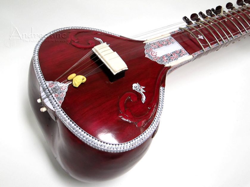 Sitar, Standard, Maroon Red w/ Gig Bag