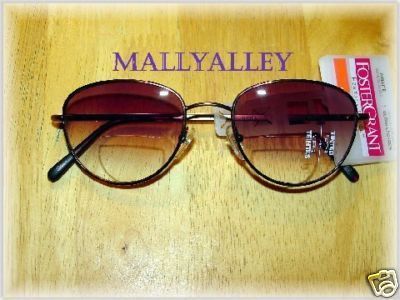 pr Foster Grant Bifocal Reading Glasses +1.50 Tinted Sunglasses New 
