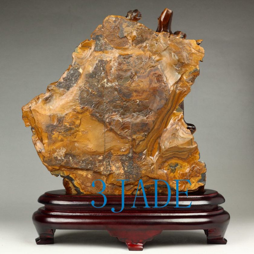 Natural Tigers Eye Gemstone Carving / Sculpture / Statue Giraffe 