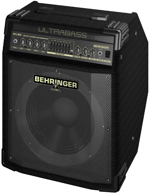   ULTRABASS BXL1800 NEW 2 CHANNEL BASS AMP W/ SPEAKER 180 WATT AMPLIFIER