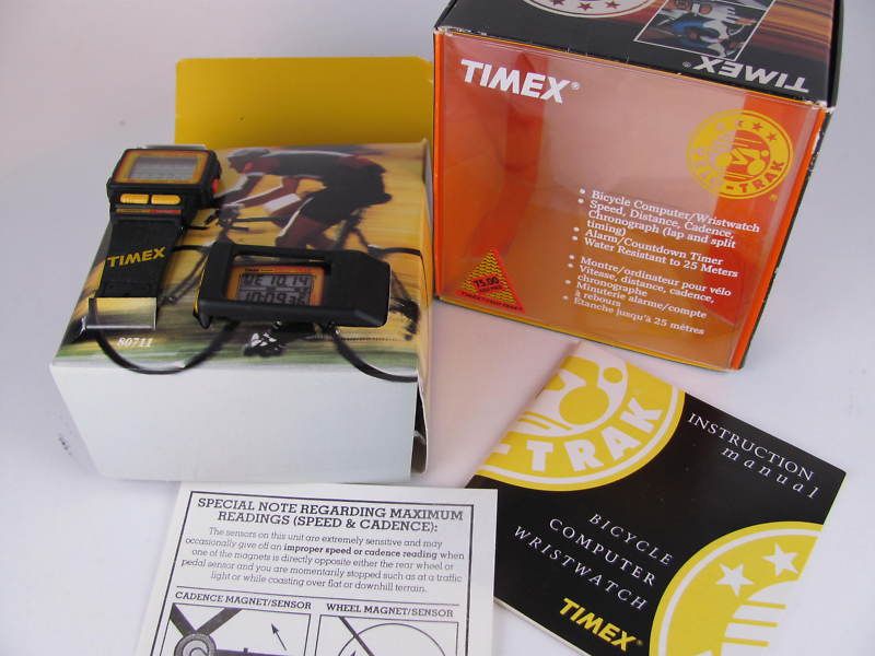 Vintage Timex Velo Trak Watch & Bicycle computer RARE  