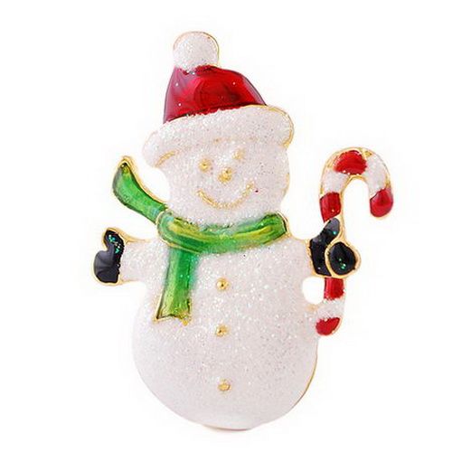 W17034 12pcs Mix Styles Xmas Theme Enamel Brooches Pins  