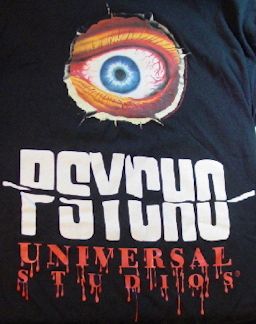   Studios HALLOWEEN HORROR NIGHTS Tee T Shirt PSYCHO EYE   XL  