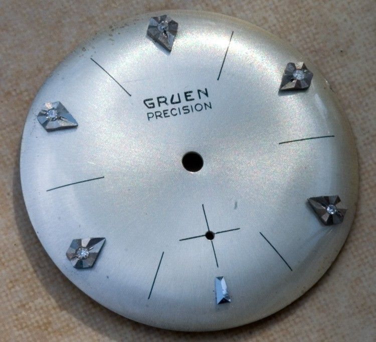 Gruen watch diamond dial NOS Gruen sub seconds dial  