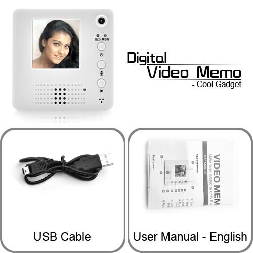 Digital Video Memo Audio Record video message on door  