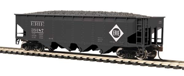 MTH Train 70 Ton Quadruple Hopper Car   Erie HO Scale 80 75011  