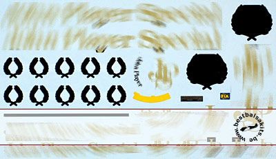 18 FILL IN DECAL LOTUS 97T SENNA for MINICHAMPS PMA  