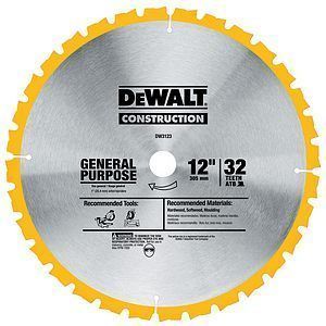 DeWALT DW3123 12 32 TOOTH THIN KERF MITER SAW BLADE  