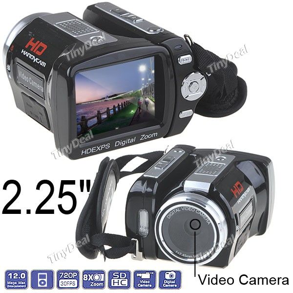   1280x720P 12MP 8X COMS5.1 Digital Video Recorder Camcorder VDV 67195