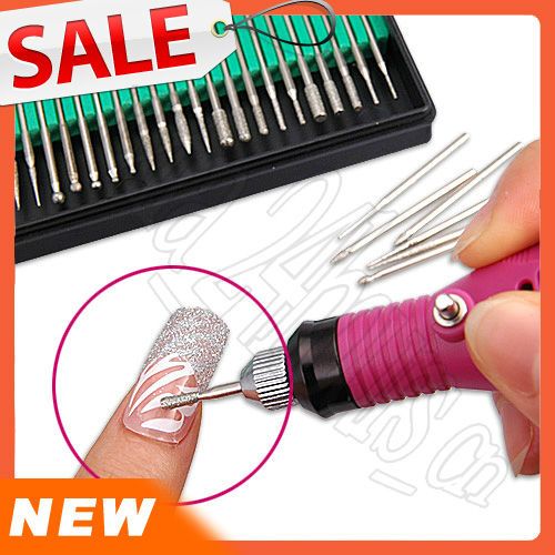 30 x Nail Drill Assorted Bits Set For Manicure Pedicure GIFT  