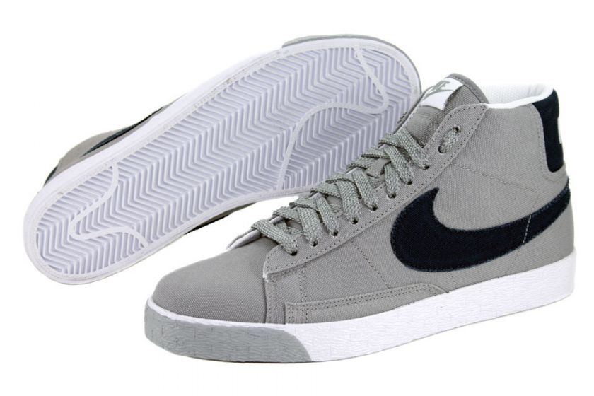 NIKE BLAZER MID 315877 013 MEDIUM GREY / OBSIDIAN AUTHENTIC CASUAL 