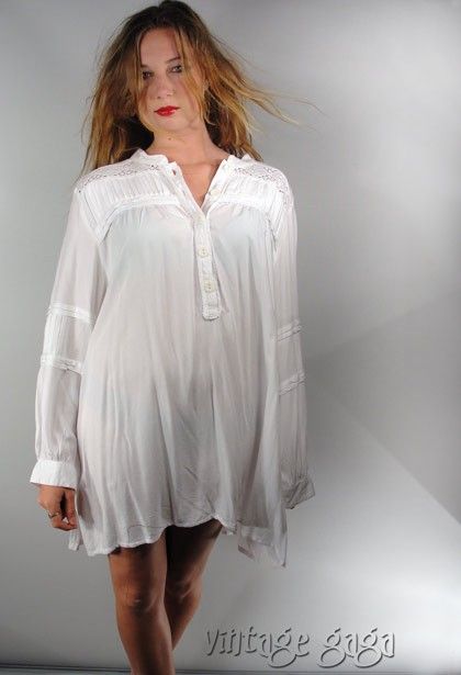 GORGEOUS Draping Versatile Grandpa Shirt. Wear as a dress or a tunic 