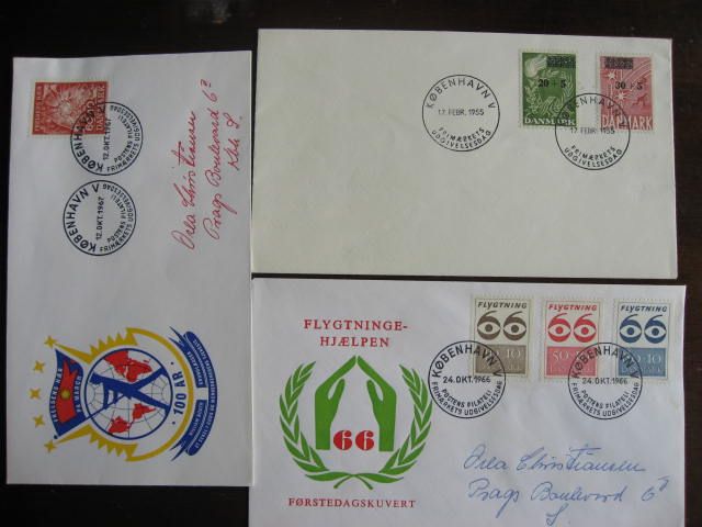 DENMARK 19 different FDCs quite a worthwhile group  