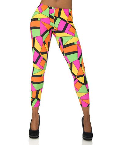 ESSENTIALS GEOMETRIC PRINT LEGGINGS  