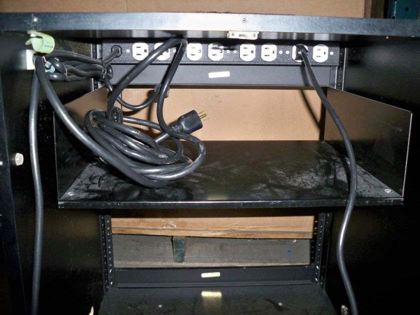 Custom 19 12U Rack Mount Enclosure Cabinet Mounted on Casters  