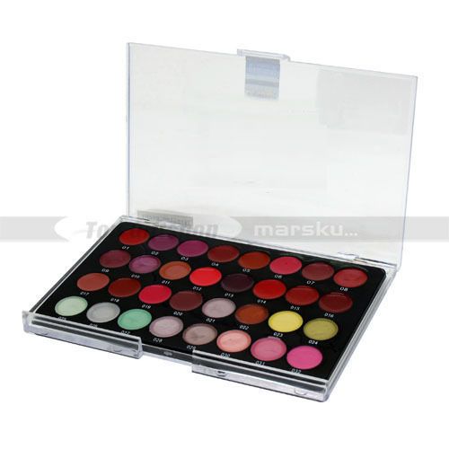   32 Color Cosmetic Lip Lipsticks Gloss Makeup Palette Set kit  