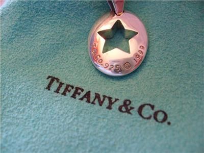 Tiffany & Co.Star Stencil Sterling Silver Necklace 1999  