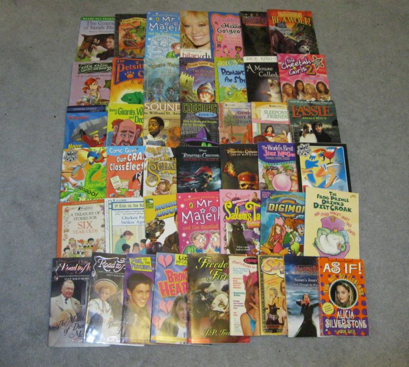 HUGE 43 KIDS CHAPTER SC BOOK LOT   SEE LIST FOR TITLES  