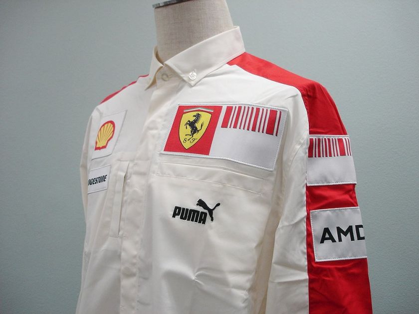 FERRARI PUMA 2009 SINGAPORE GP PIT CREW SHIRT SWEATER MASSA HILFIGER 