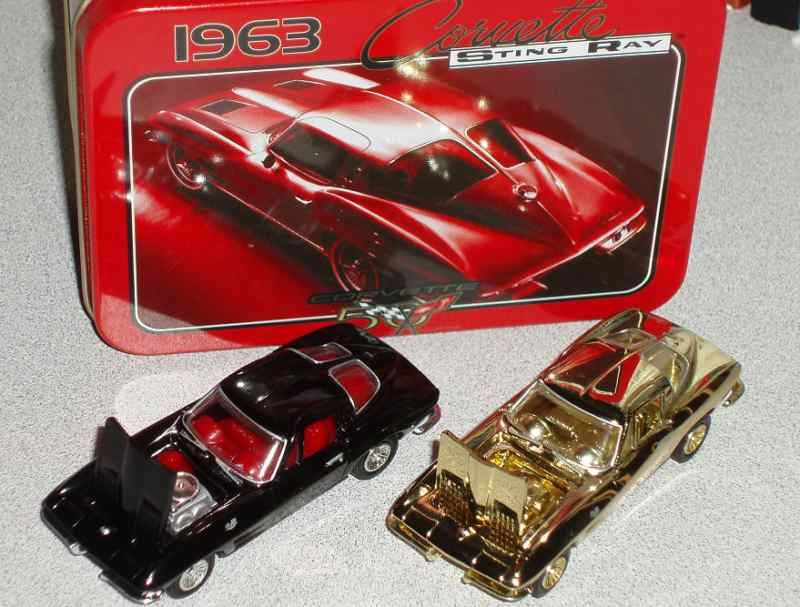 ERTL/RC2 50th ANNIV 1963 CHEVY CORVETTE SET w COA 1/64  