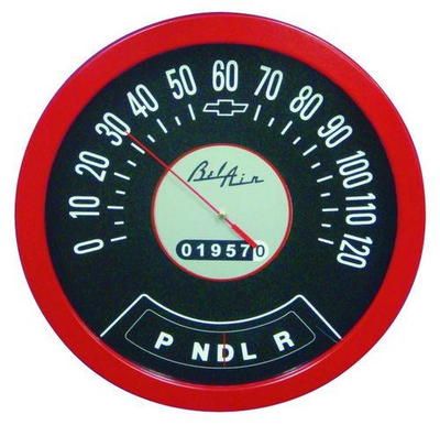 1957 chevrolet bel air wooden speedometer thermometer new great gift 