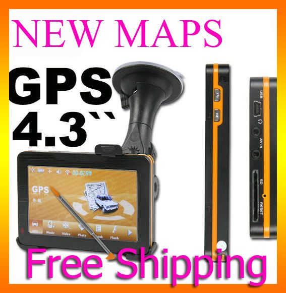 CAR GPS NAVIGATION TOUCH  MP4 FM 2GB 2010 MAP  
