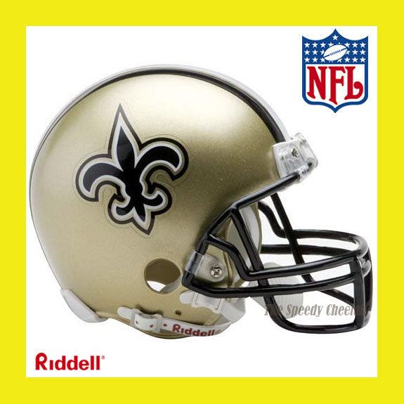 NEW ORLEANS SAINTS MINI NFL FOOTBALL HELMET BY RIDDELL  