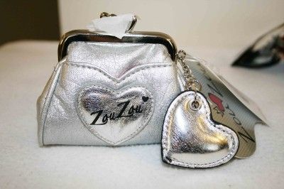 ZouZou by FOSSIL LOVE Mini Coin Bag Purse / Heart Charm  