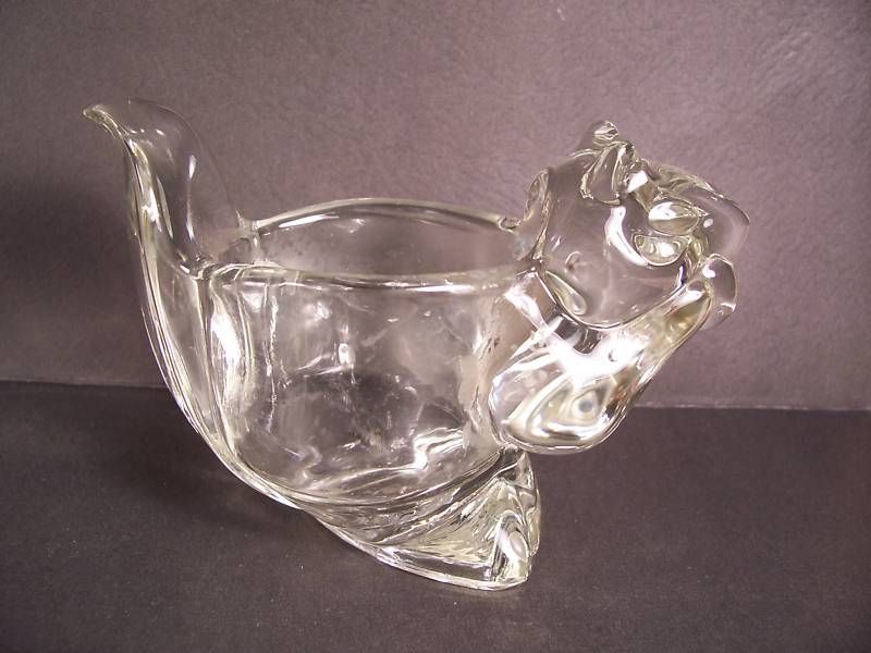 Squirrel   AVON GLASS SQUIRREL CANDLE HOLDER   VINTAGE  