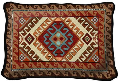   in USA Kilim Inspired Design Jacquard Woven Tapestry Pillow  