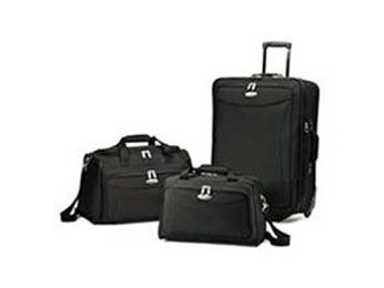 SAMSONITE Tessera 3 Piece Luggage Set   Black  