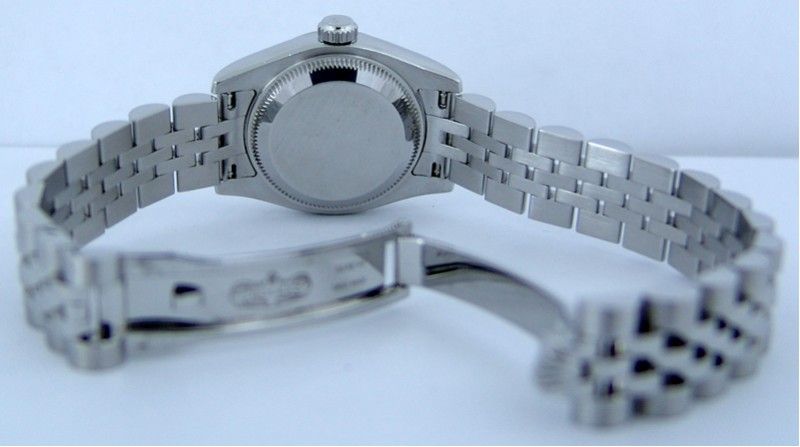 ROLEX   Lady 26mm 18kt WG & SS Datejust Silver DIAMOND Jubilee Dial 