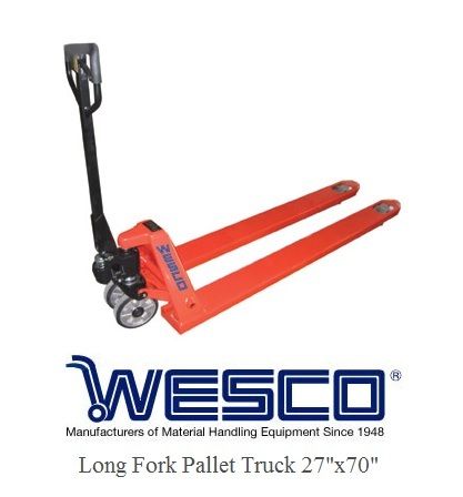 Wesco 272701 70 Long Fork Pallet Jack Truck 4460lb NEW  