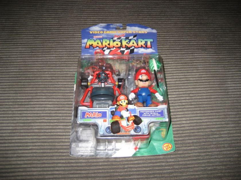 Super Mario Kart 64 Mario Action Figure New In Box NIB  